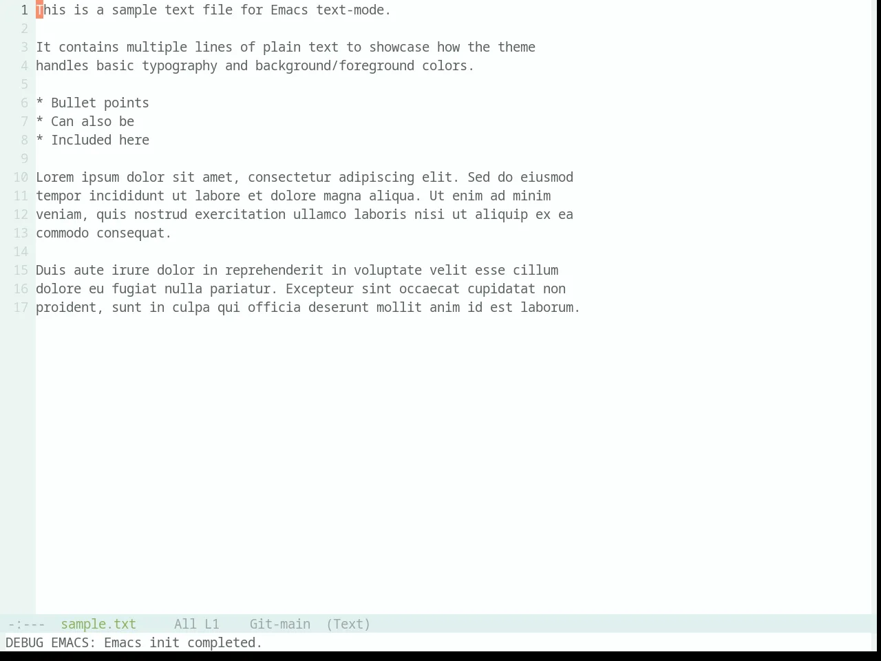 Base16 Danqing Light Theme in text-mode