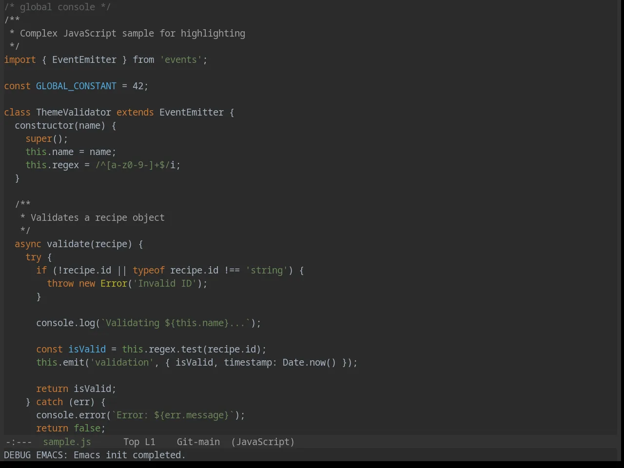 Base16 Darcula Theme in javascript-mode