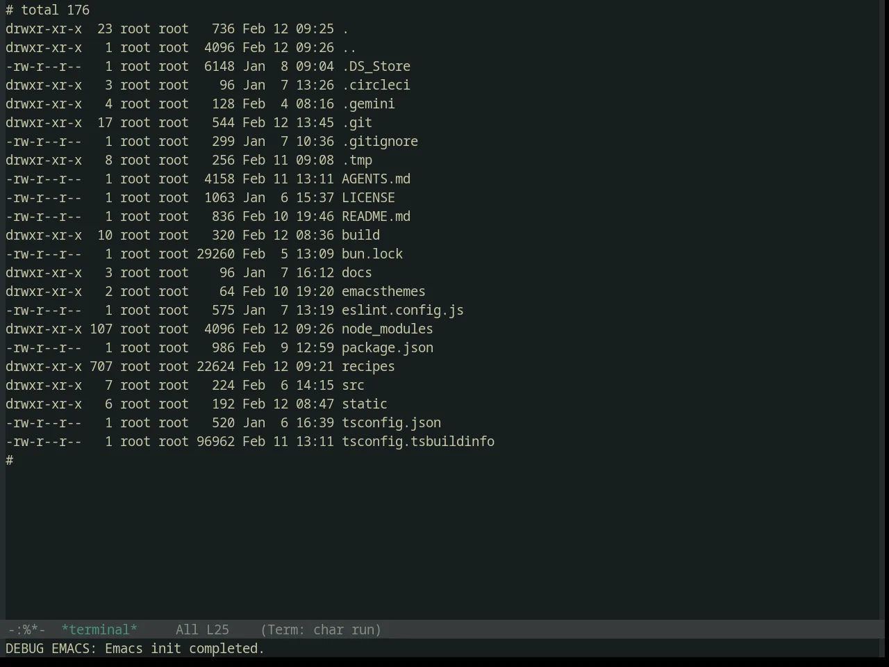 Base16 Darkmoss Theme in term