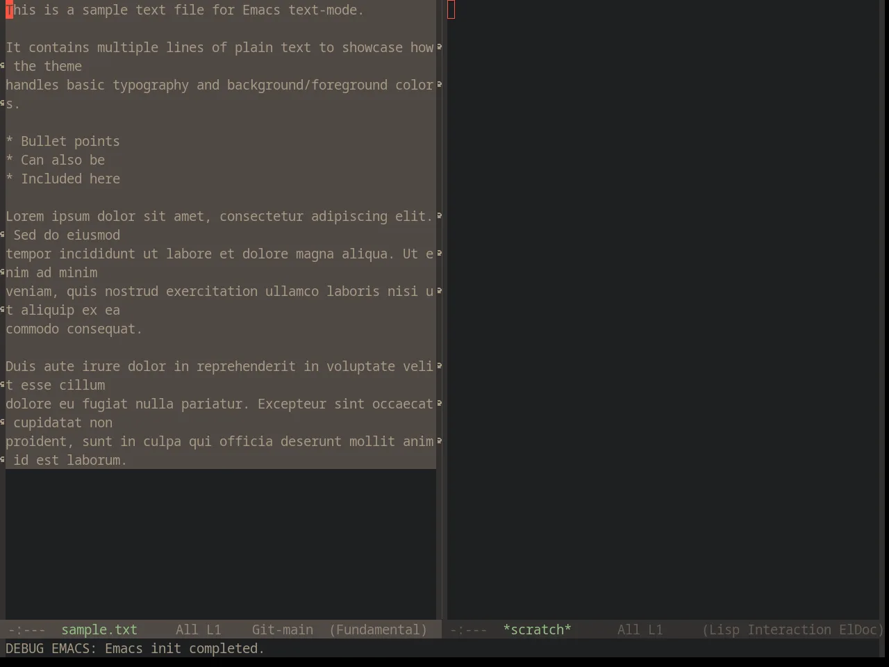 Base16 Darktooth Theme in fundamental-mode