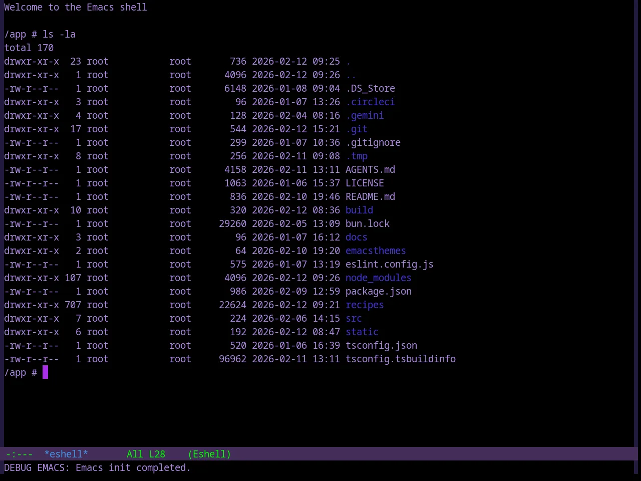 Base16 Darkviolet Theme in eshell