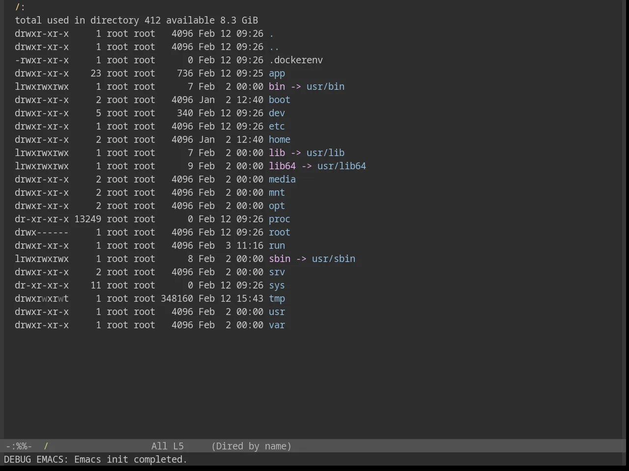 Base16 Decaf Theme in dired