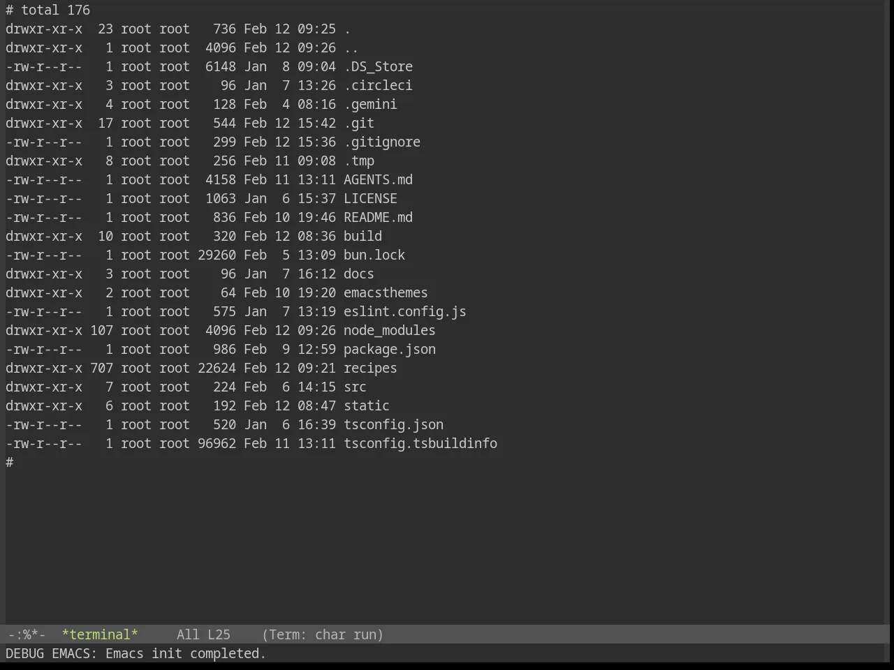 Base16 Decaf Theme in term