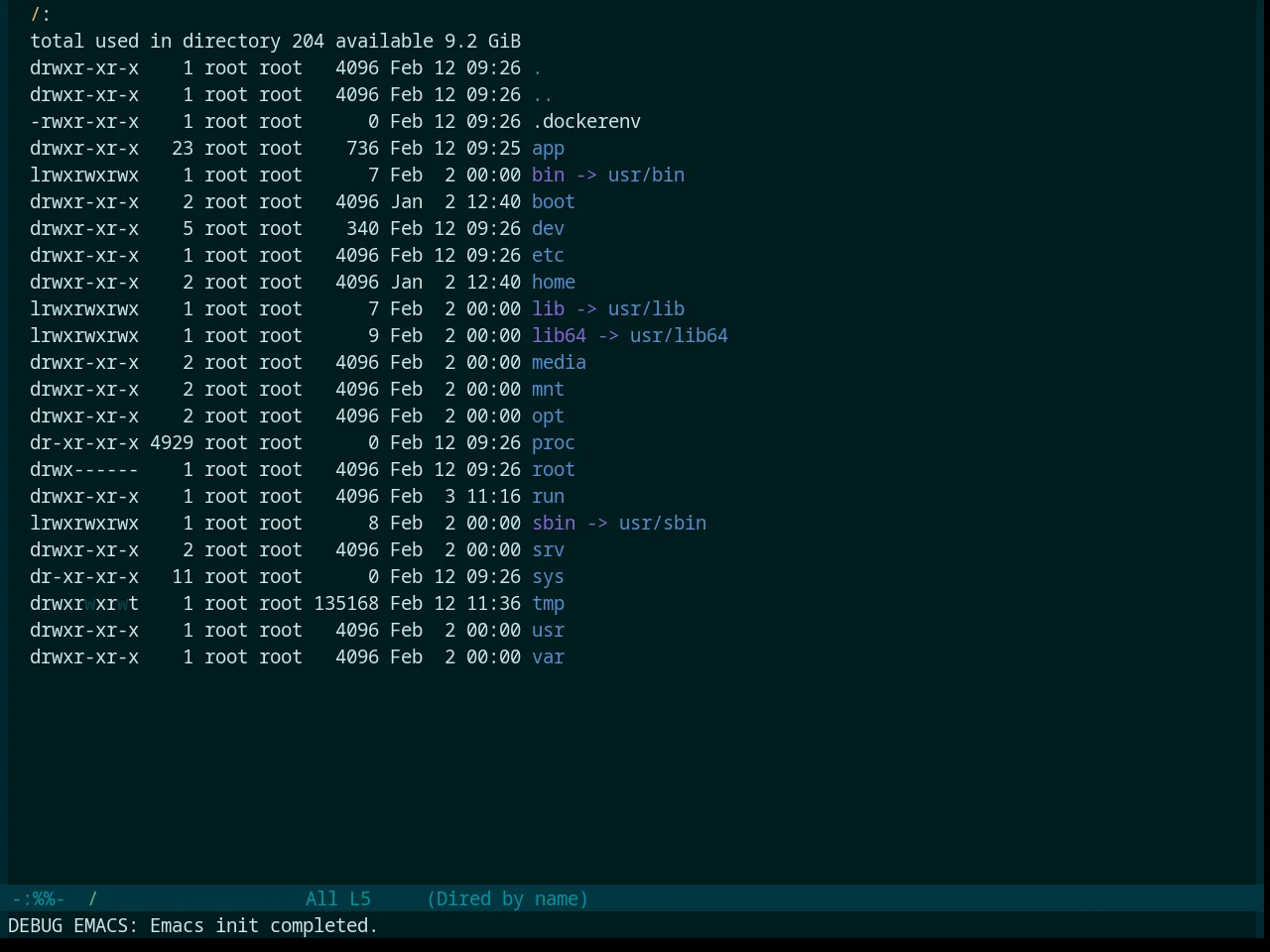Base16 Deep Oceanic Next Theme in dired