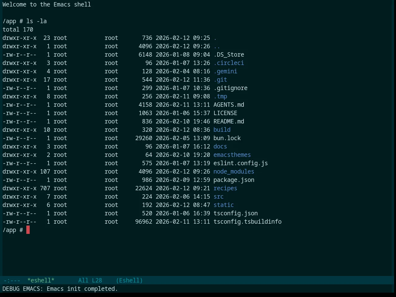 Base16 Deep Oceanic Next Theme in eshell