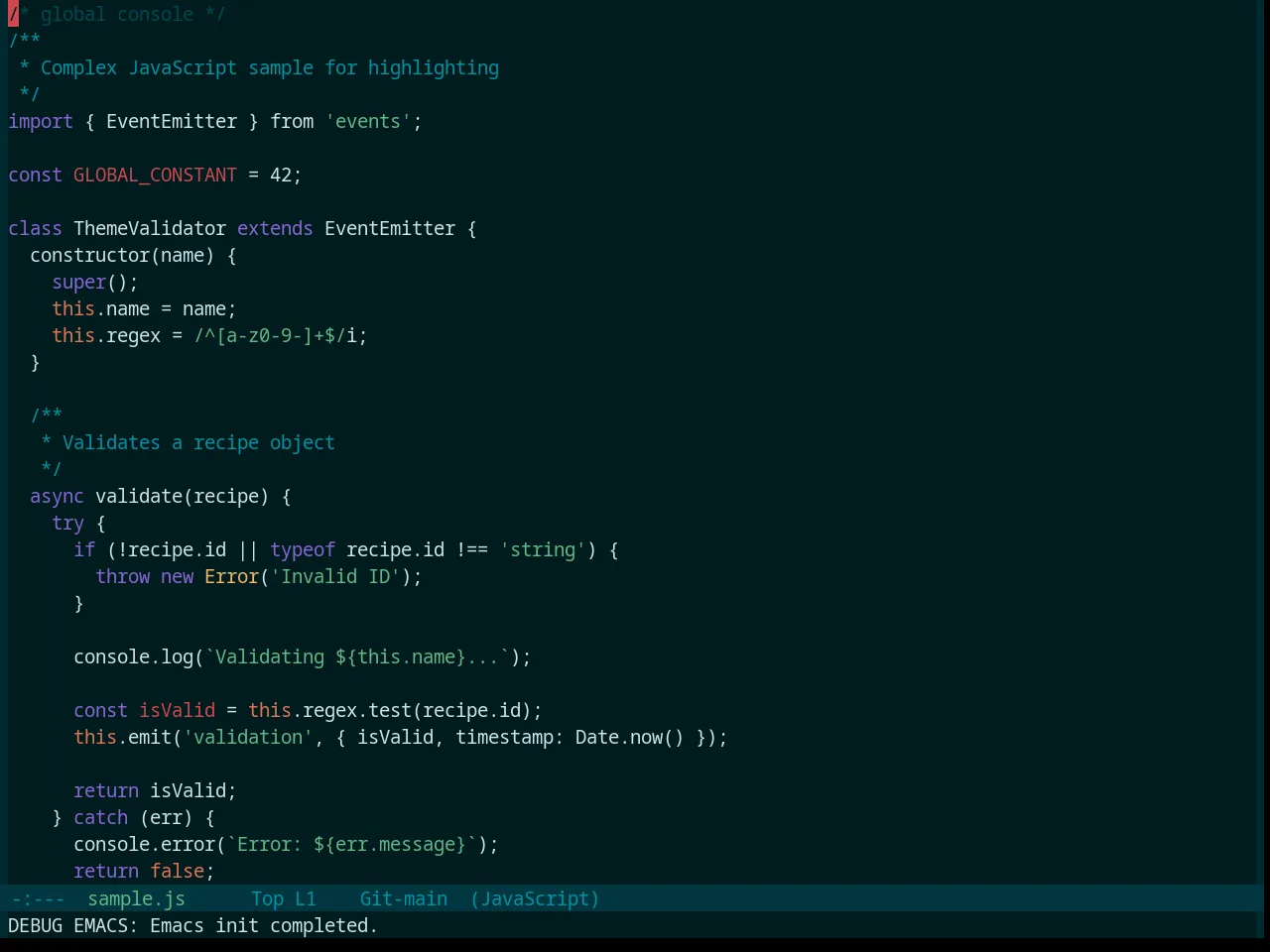 Base16 Deep Oceanic Next Theme in javascript-mode