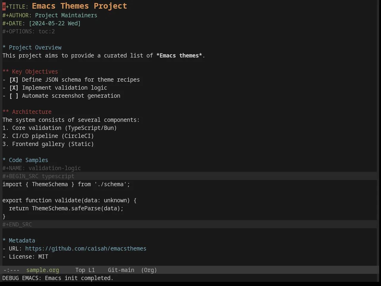 Base16 Default Dark Theme in org-mode