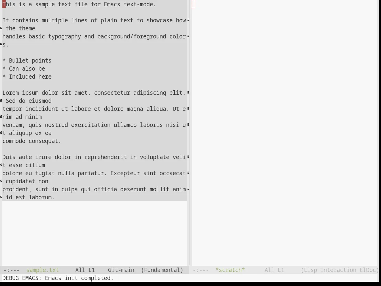 Base16 Default Light Theme in fundamental-mode