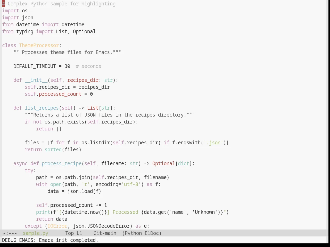 Base16 Default Light Theme in python-mode