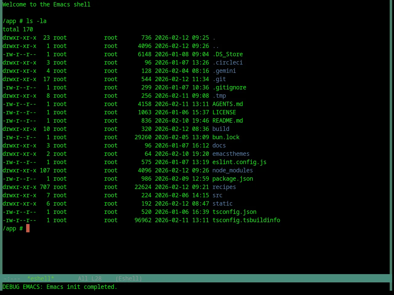 Base16 Digital Rain Theme in eshell