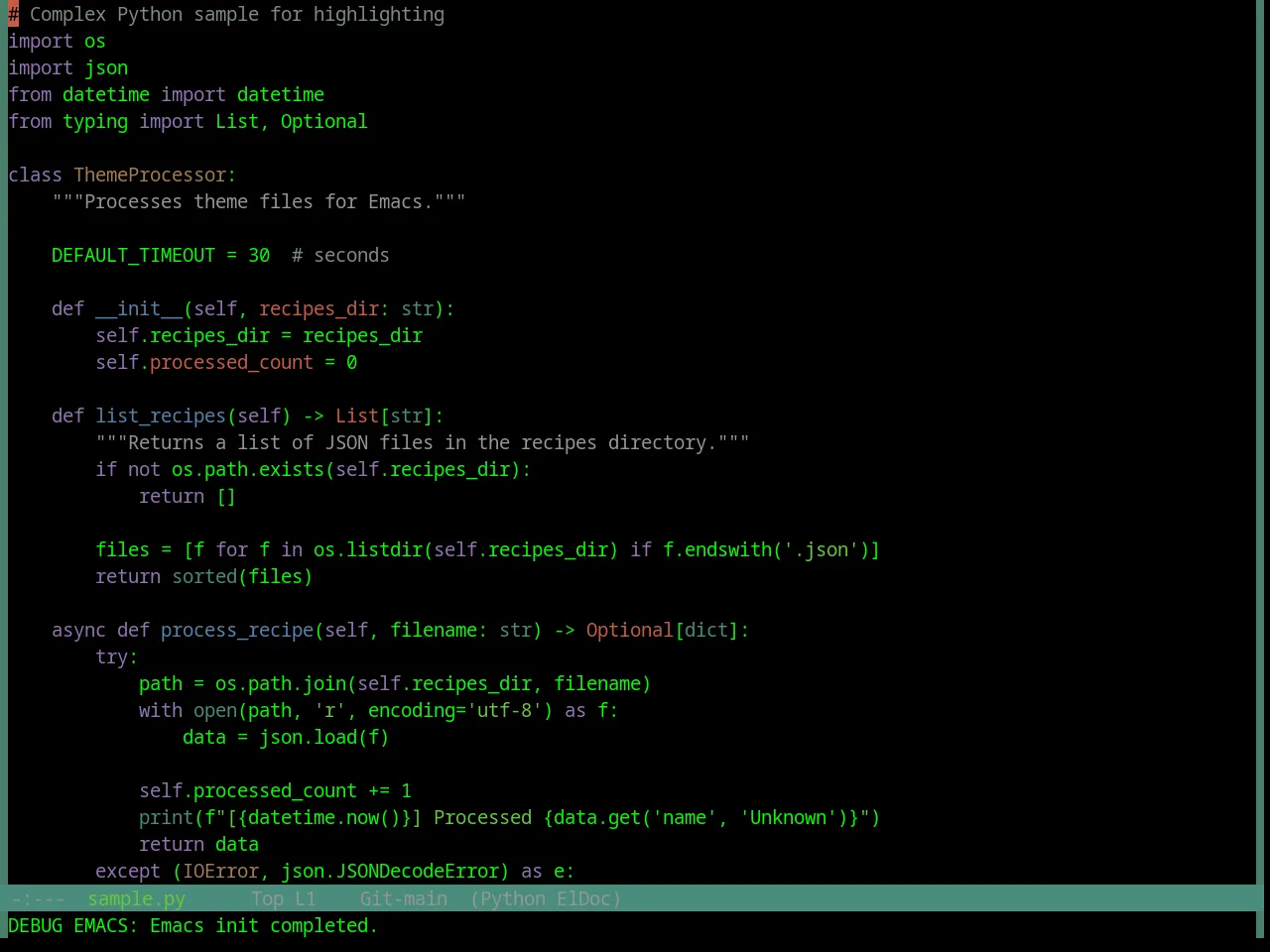 Base16 Digital Rain Theme in python-mode