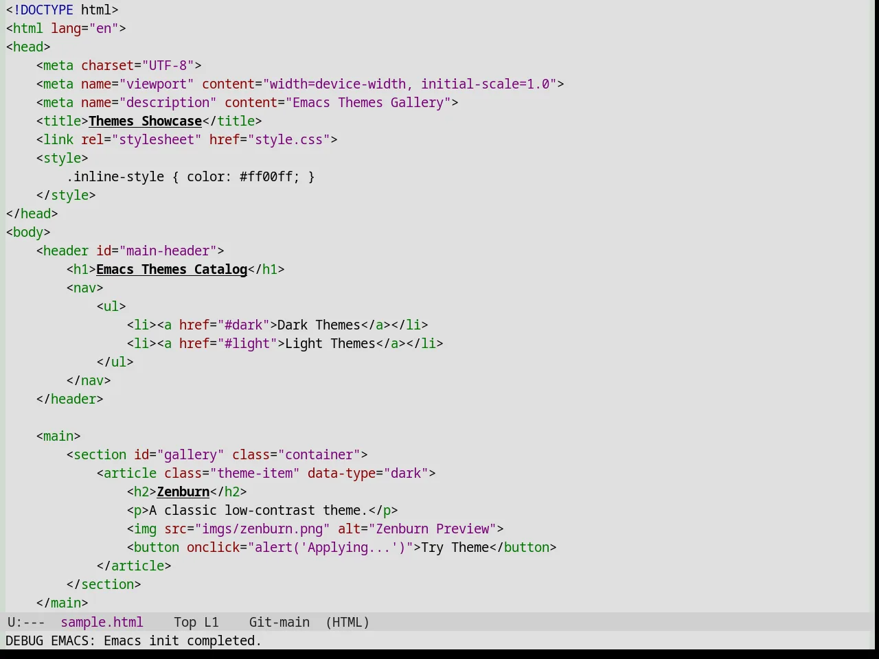 Base16 Dirtysea Theme in html-mode