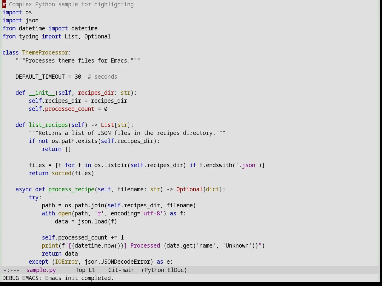 Base16 Dirtysea Theme in python-mode