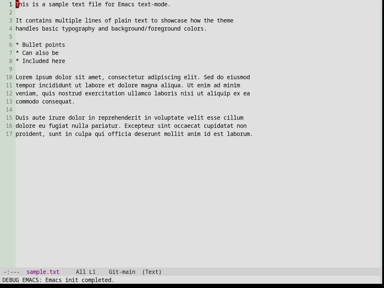 Base16 Dirtysea Theme in text-mode