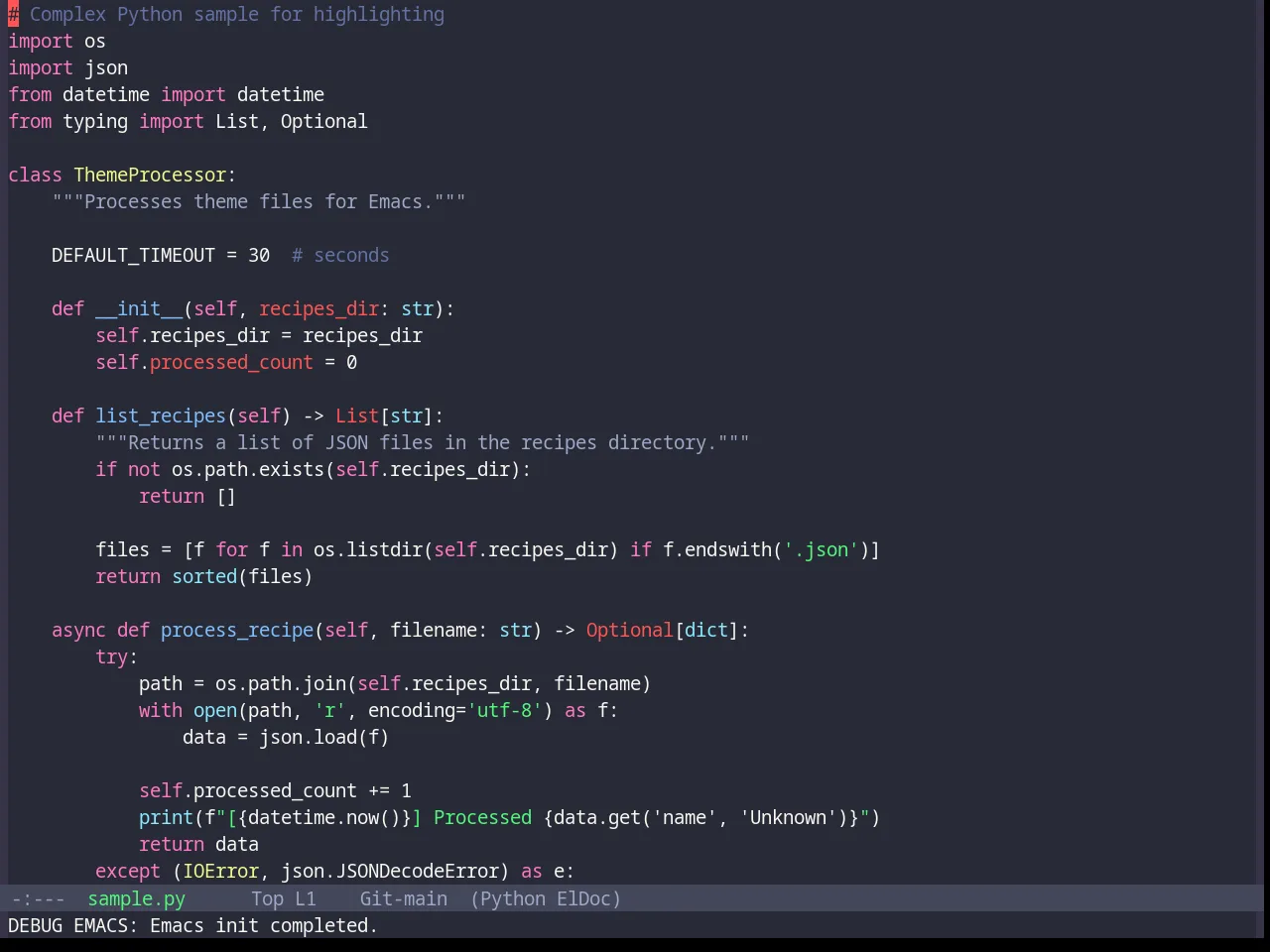 Base16 Dracula Theme in python-mode