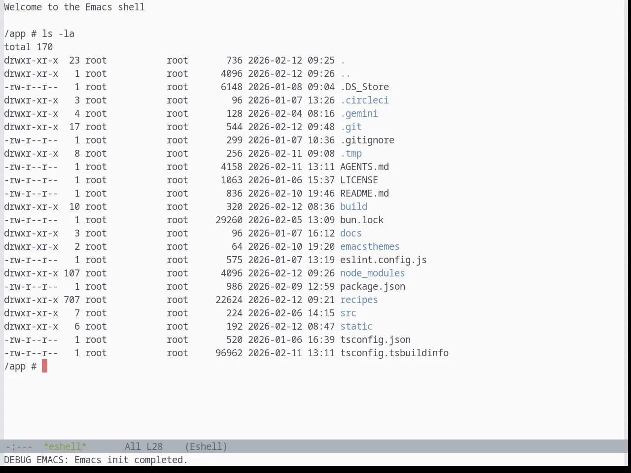Base16 Edge Light Theme in eshell