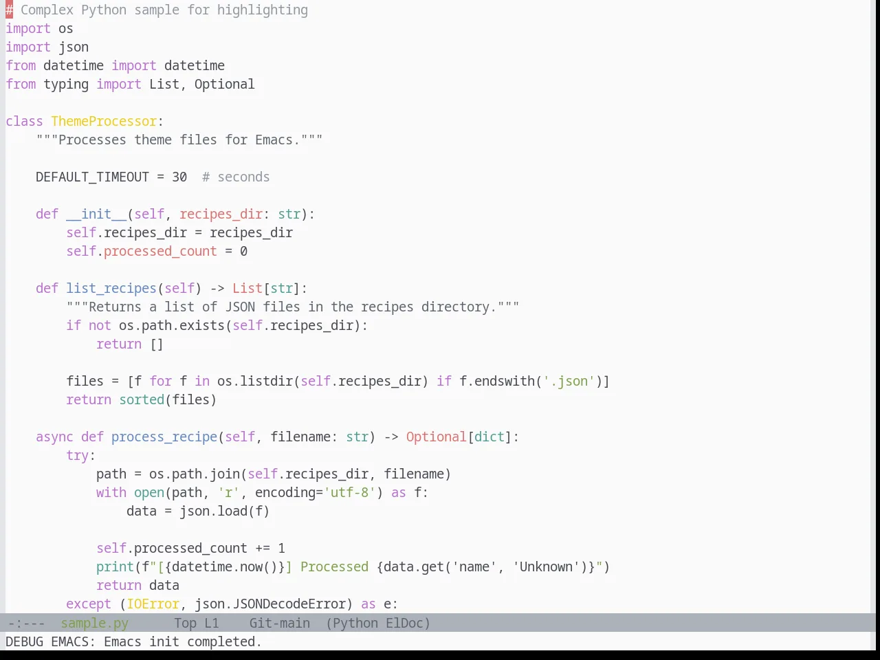 Base16 Edge Light Theme in python-mode