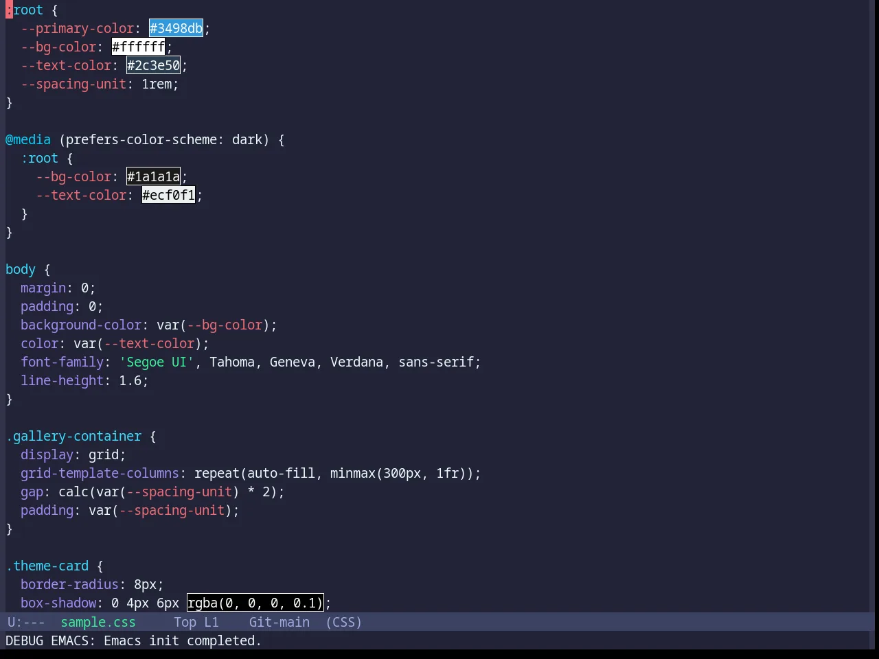 Base16 Eldritch Theme in css-mode
