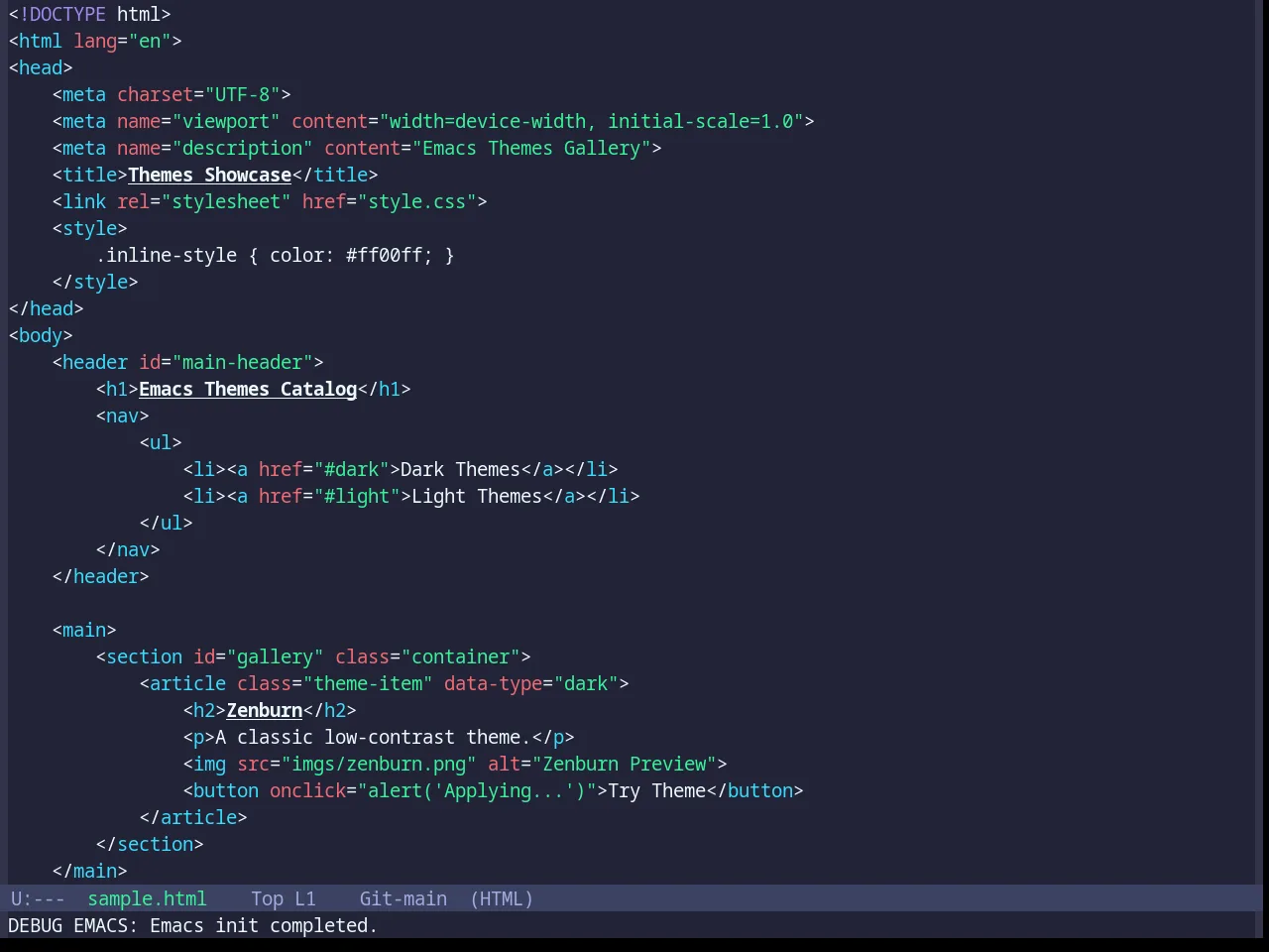 Base16 Eldritch Theme in html-mode