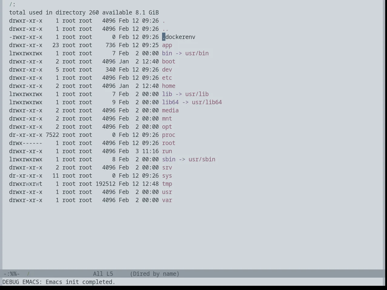 Base16 Embers Light Theme in dired