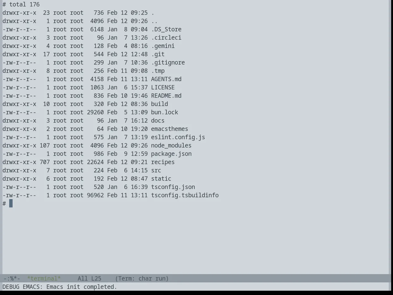 Base16 Embers Light Theme in term