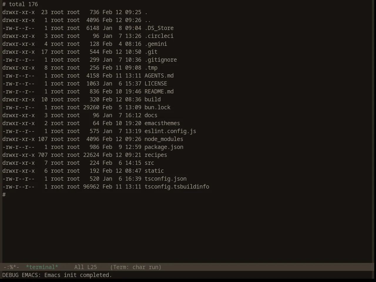 Base16 Embers Theme in term