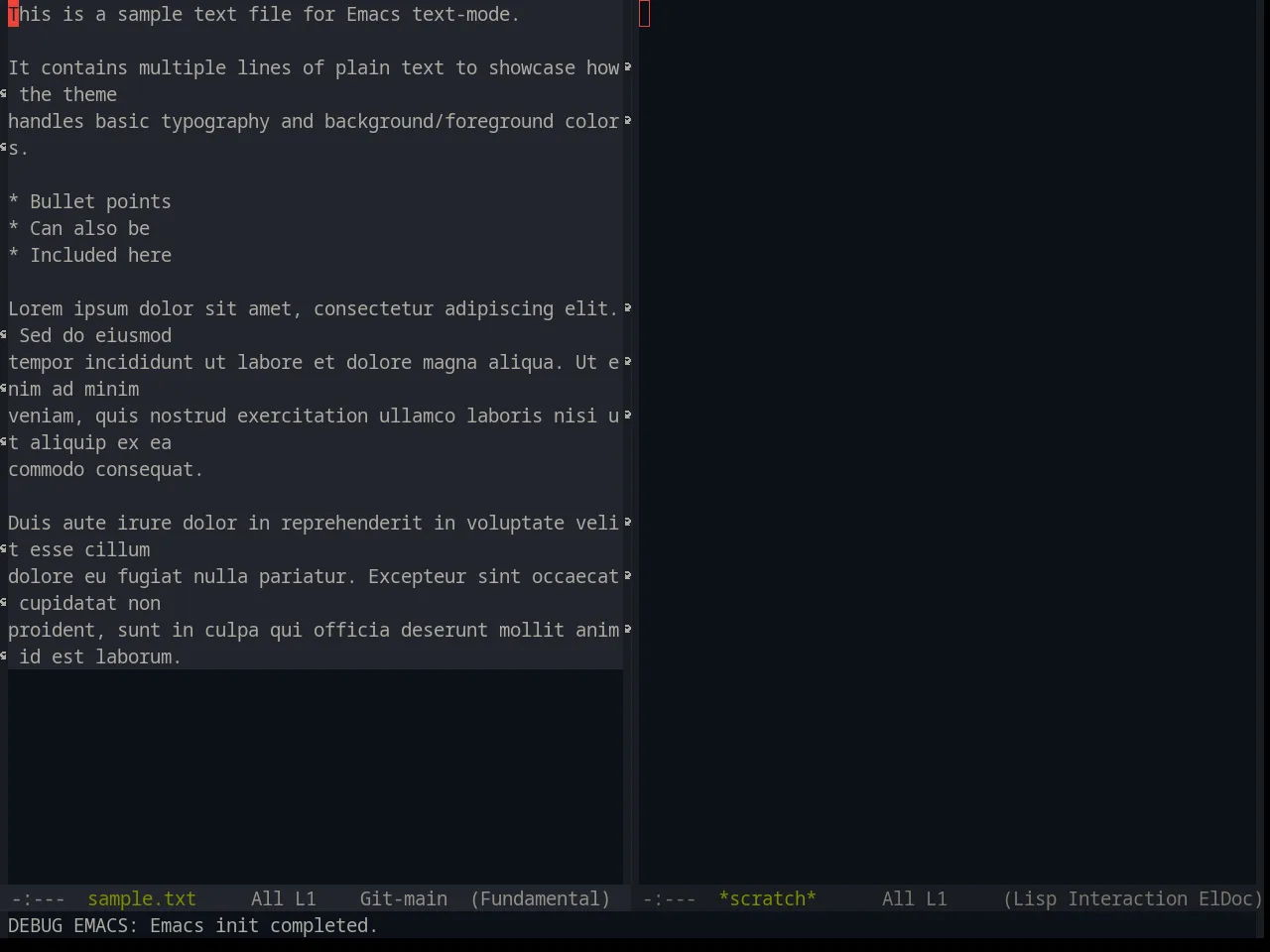 Base16 Equilibrium Dark Theme in fundamental-mode