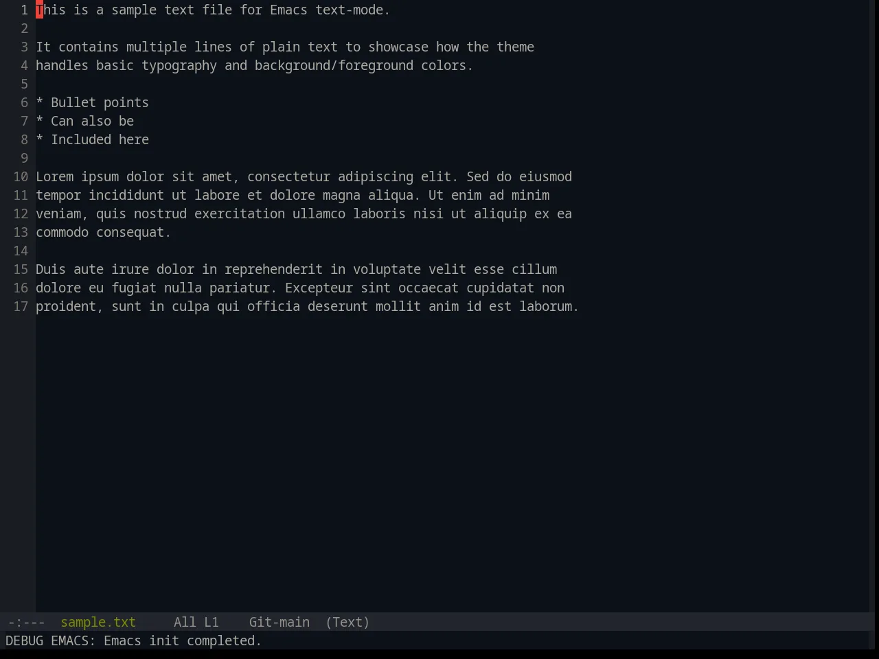 Base16 Equilibrium Dark Theme in text-mode