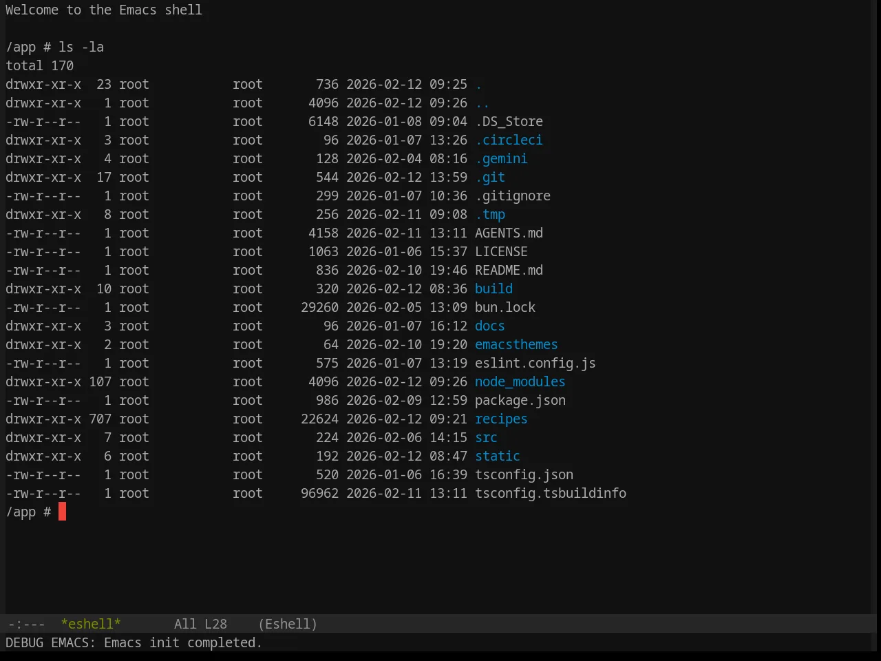Base16 Equilibrium Gray Dark Theme in eshell