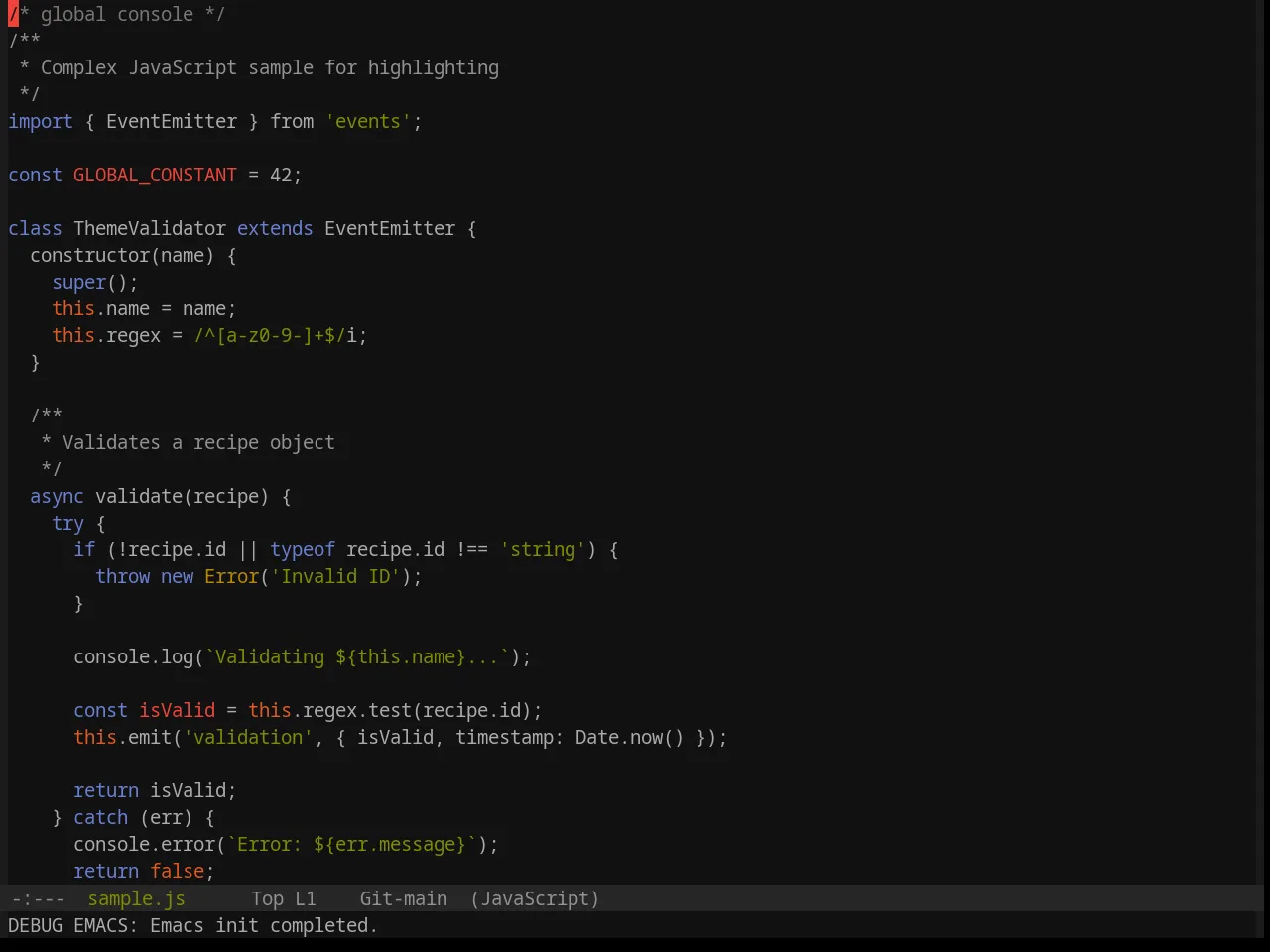 Base16 Equilibrium Gray Dark Theme in javascript-mode
