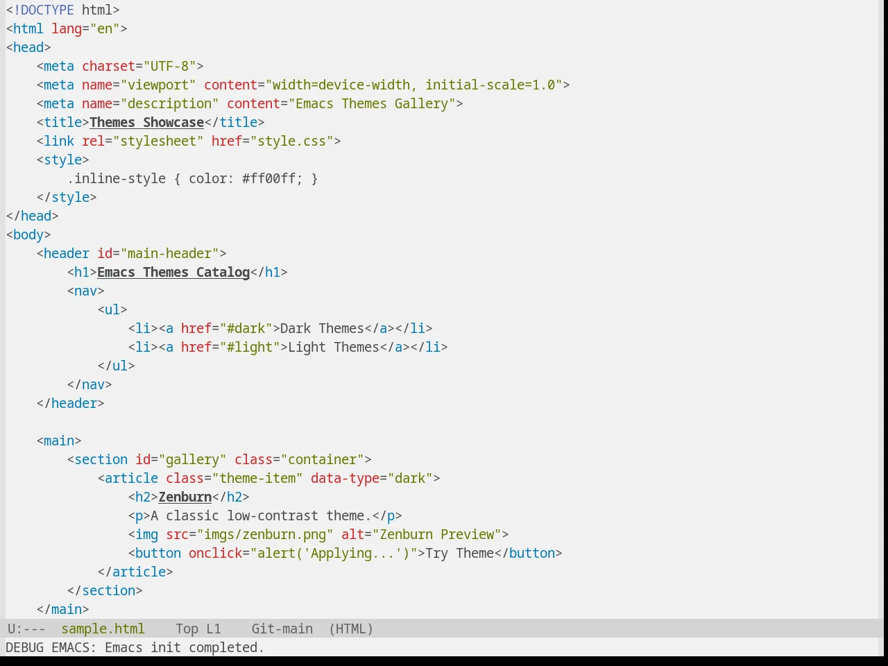 Base16 Equilibrium Gray Light Theme in html-mode