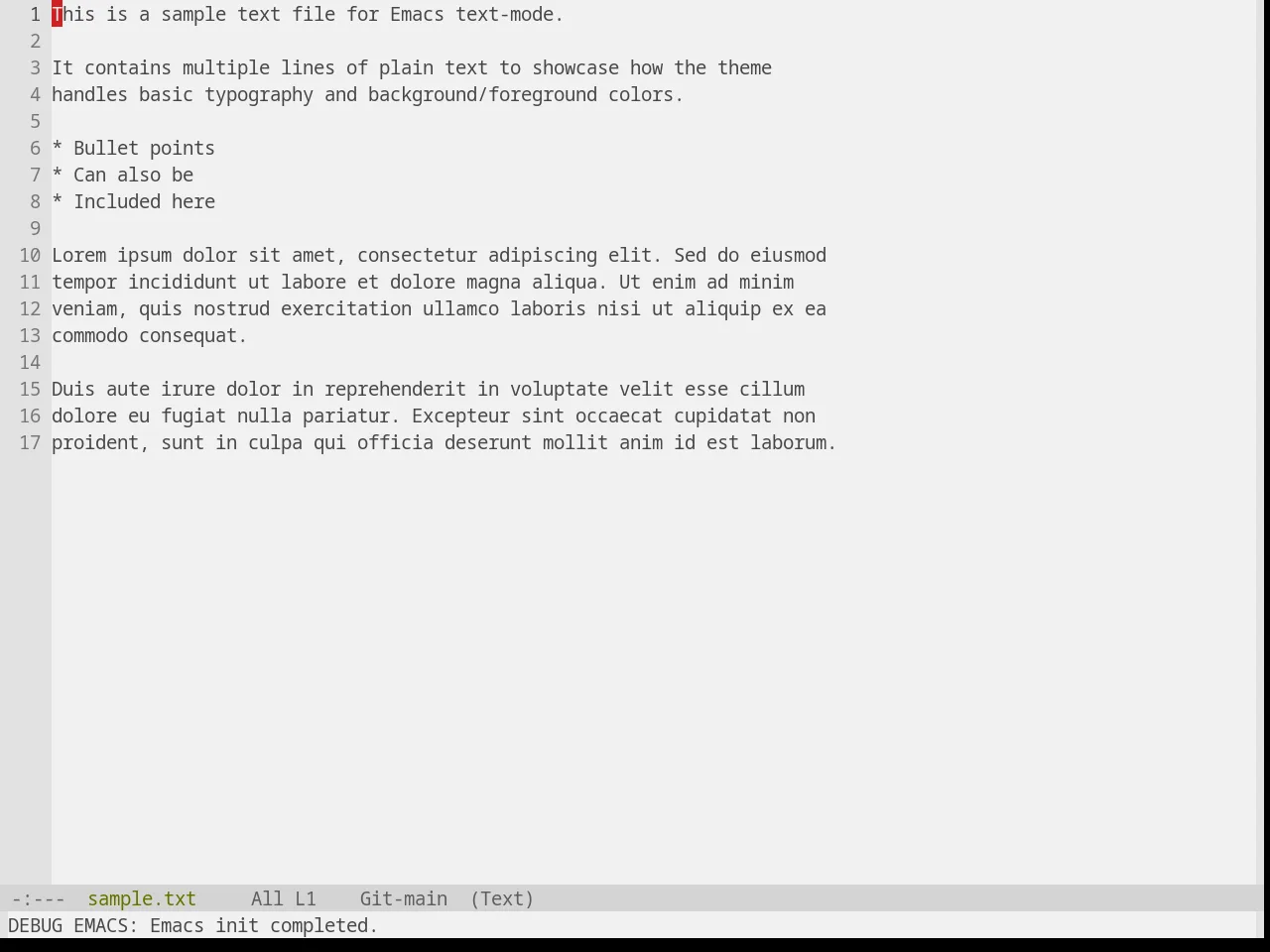 Base16 Equilibrium Gray Light Theme in text-mode