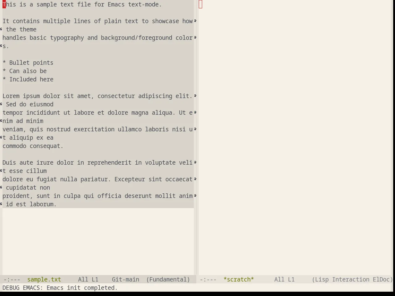 Base16 Equilibrium Light Theme in fundamental-mode