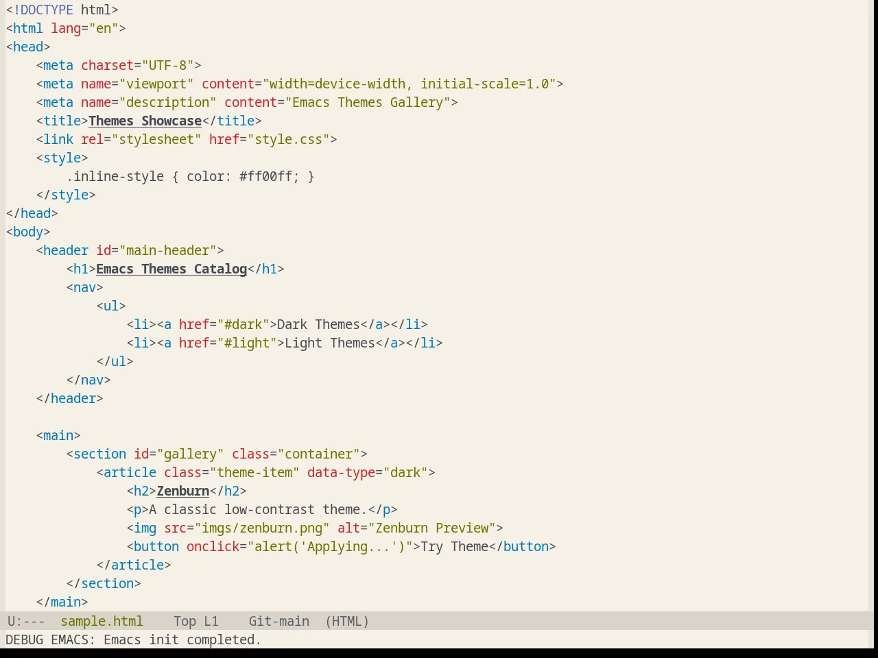 Base16 Equilibrium Light Theme in html-mode
