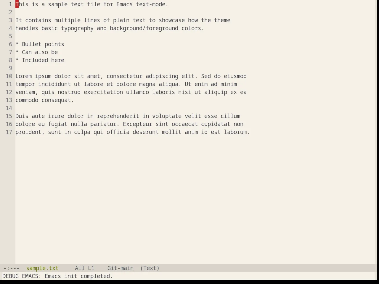 Base16 Equilibrium Light Theme in text-mode