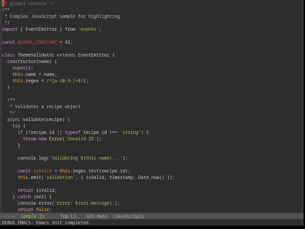 Base16 Espresso Theme in javascript-mode