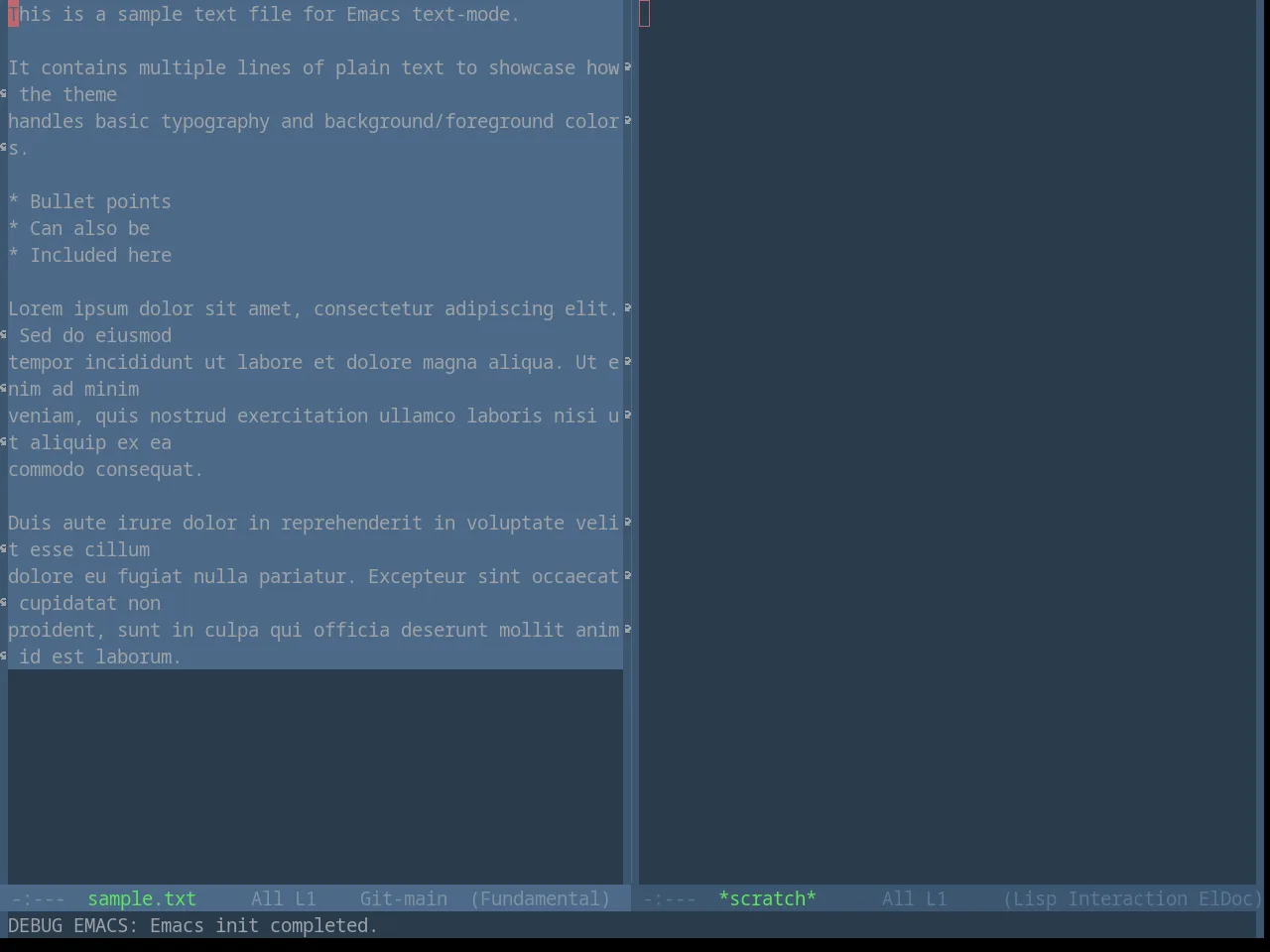 Base16 Eva Dim Theme in fundamental-mode