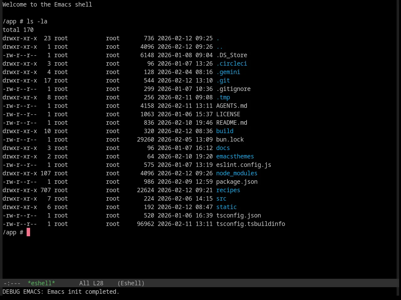 Base16 Evenok Dark Theme in eshell