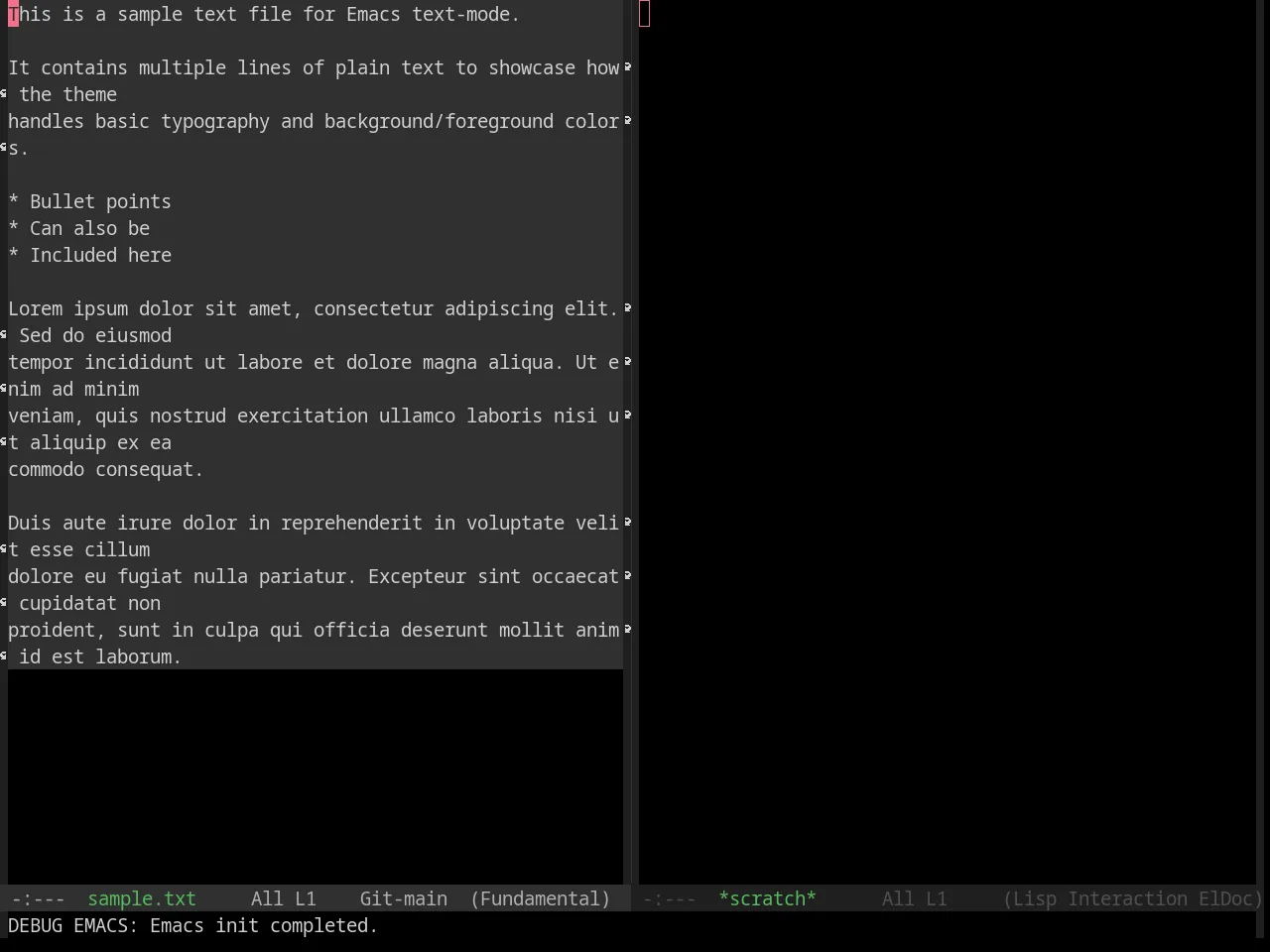 Base16 Evenok Dark Theme in fundamental-mode