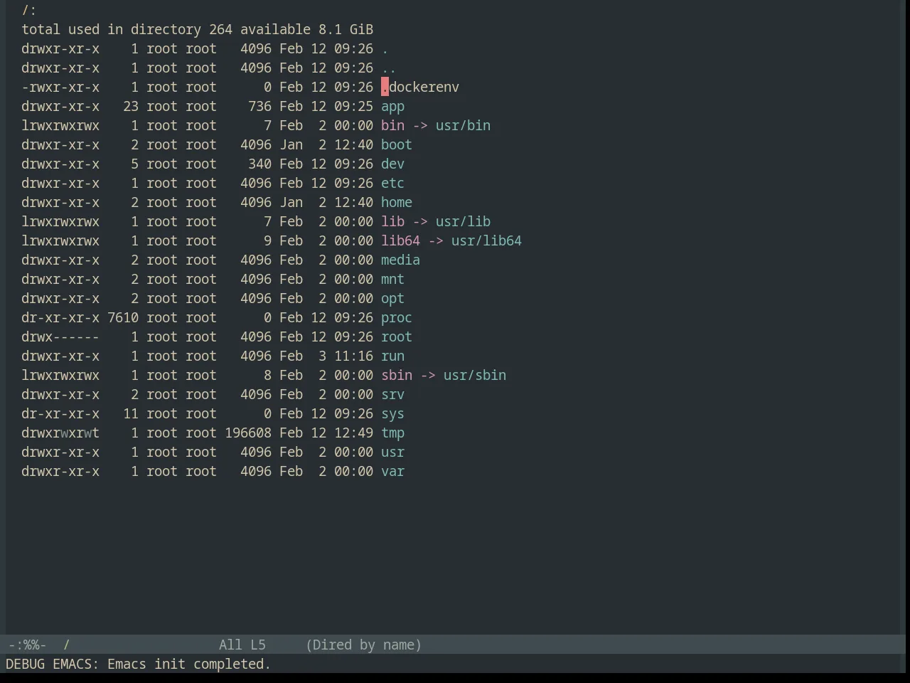 Base16 Everforest Dark Hard Theme in dired