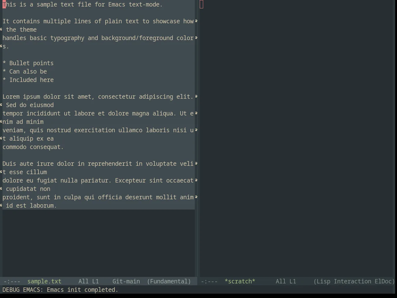 Base16 Everforest Dark Hard Theme in fundamental-mode