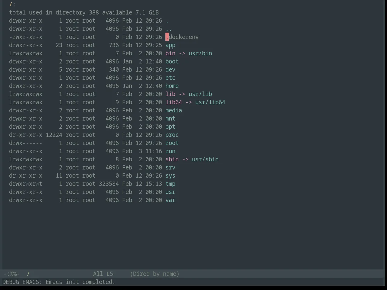 Base16 Everforest Dark Medium Theme in dired