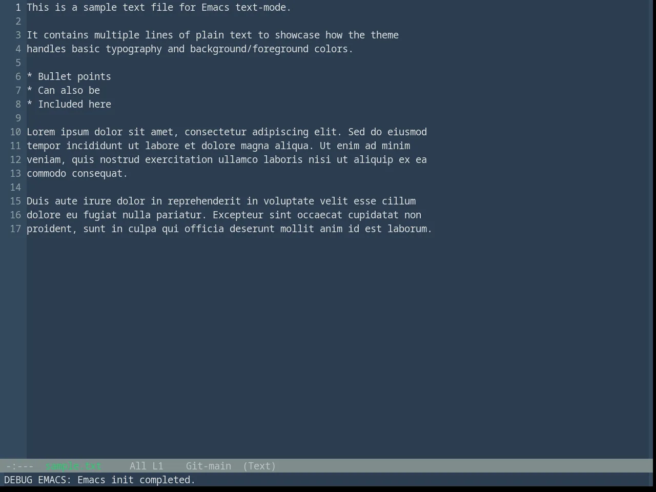 Base16 Flat Theme in text-mode