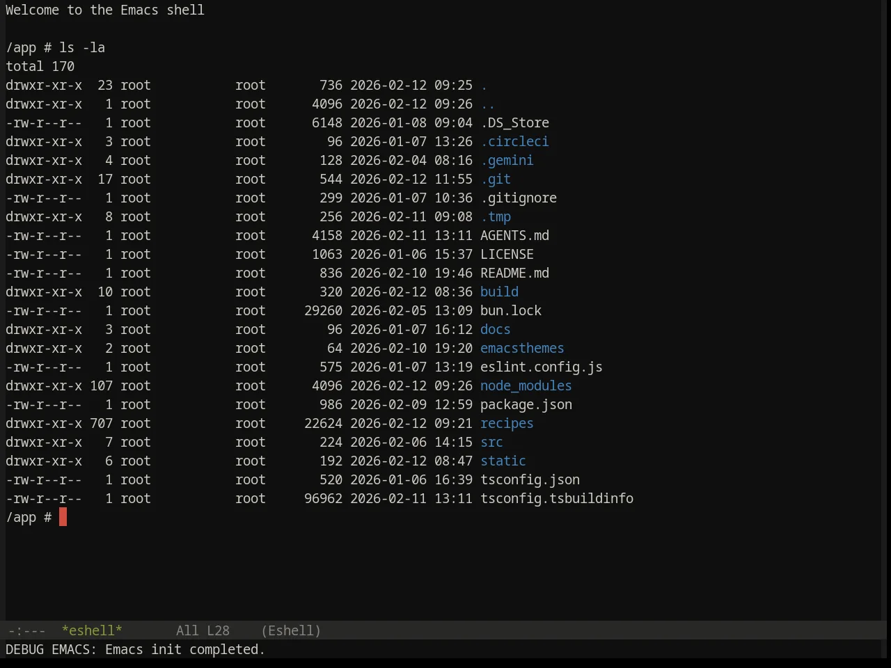 Base16 Flexoki Dark Theme in eshell