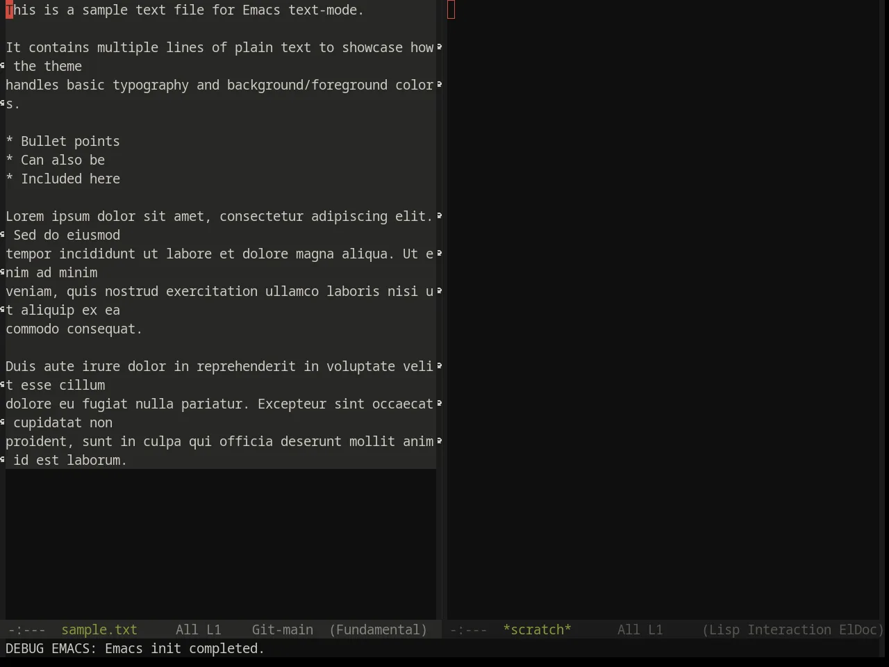 Base16 Flexoki Dark Theme in fundamental-mode