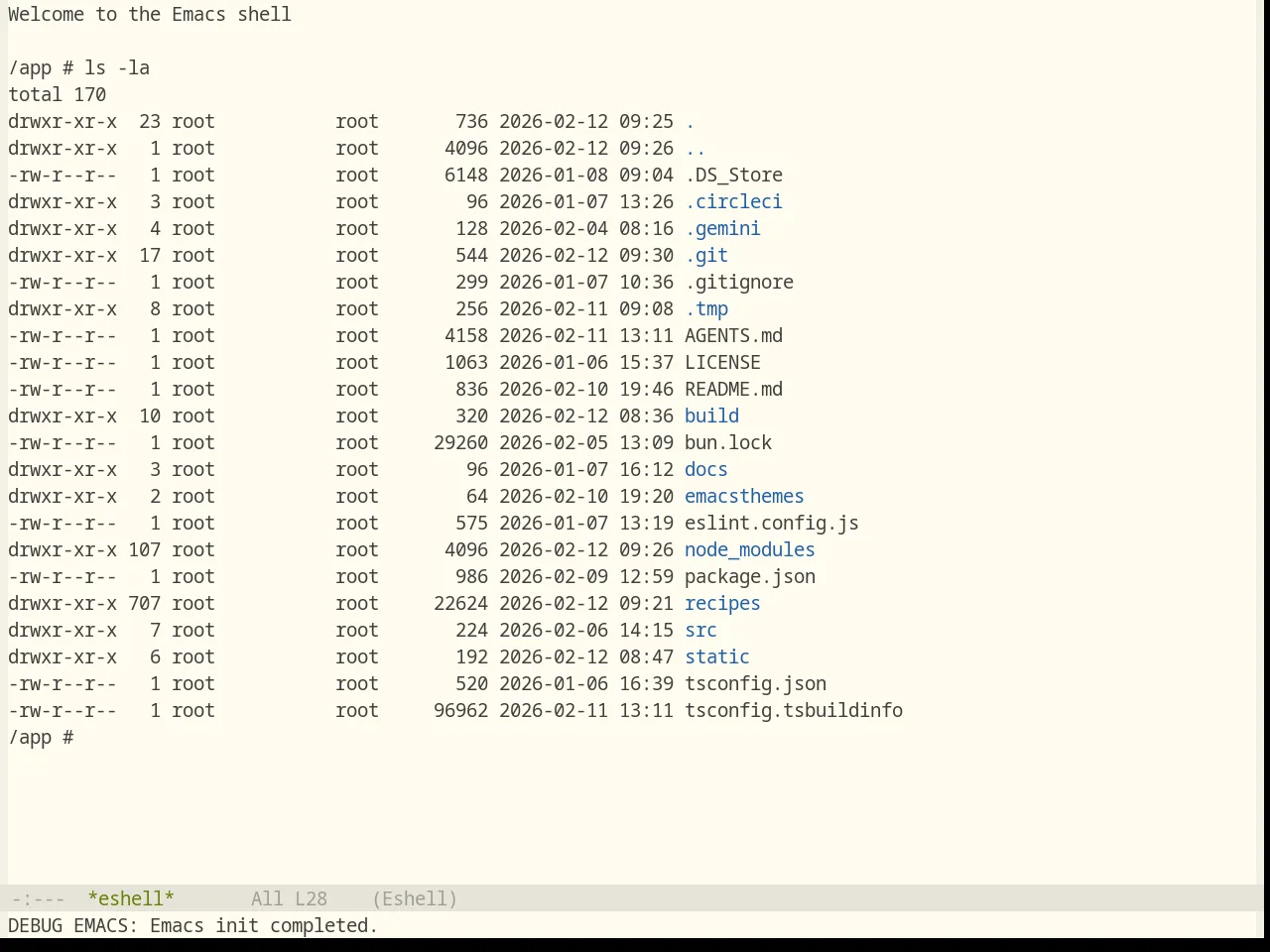 Base16 Flexoki Light Theme in eshell