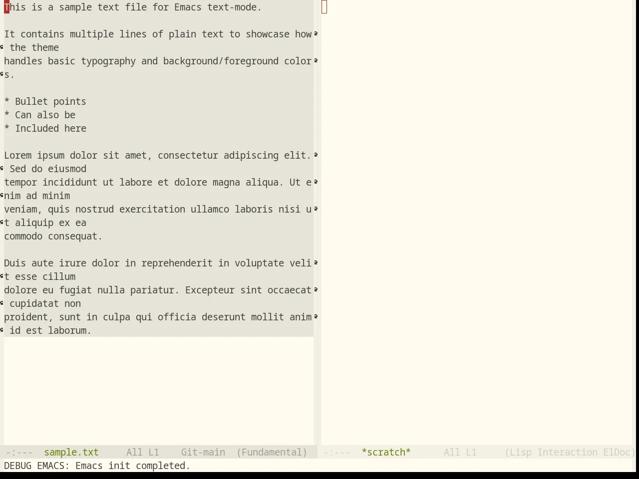 Base16 Flexoki Light Theme in fundamental-mode