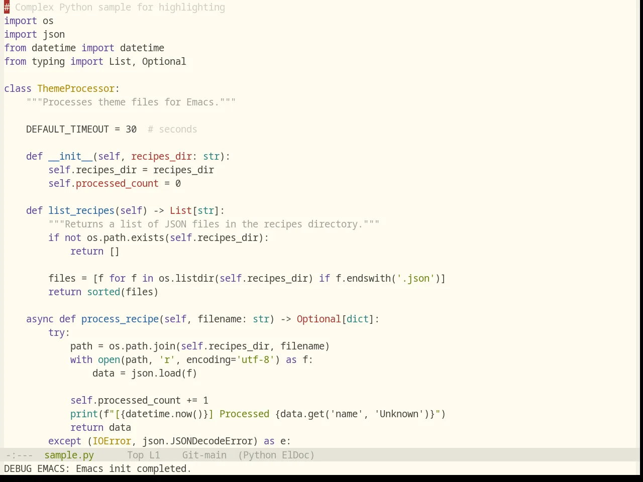 Base16 Flexoki Light Theme in python-mode