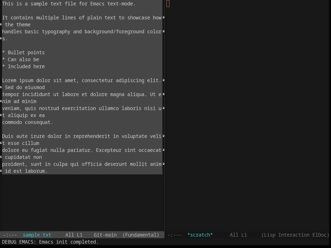 Base16 Framer Theme in fundamental-mode
