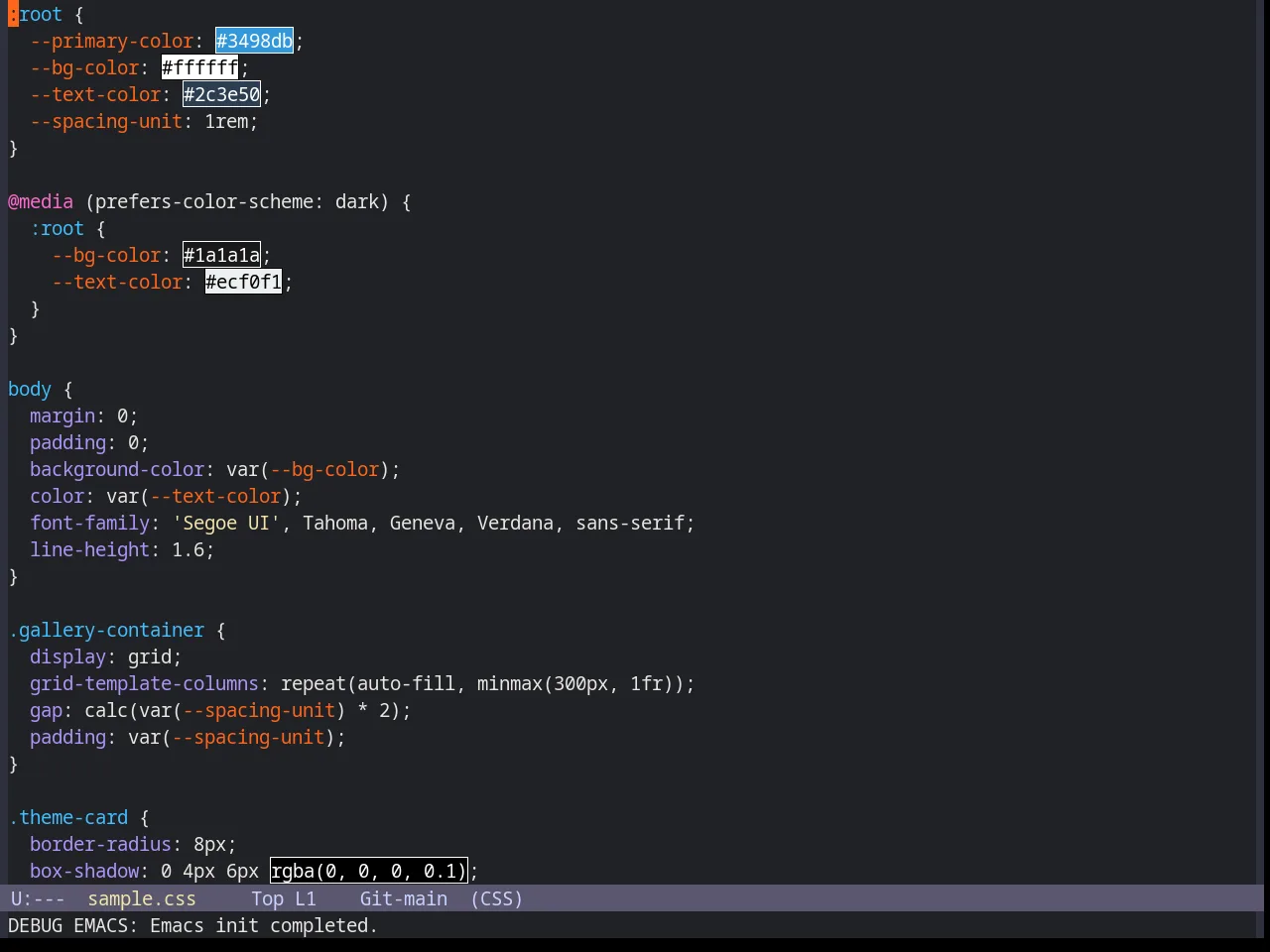 Base16 Gigavolt Theme in css-mode